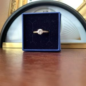 Swarovski Attract Round Rose Gold Ring